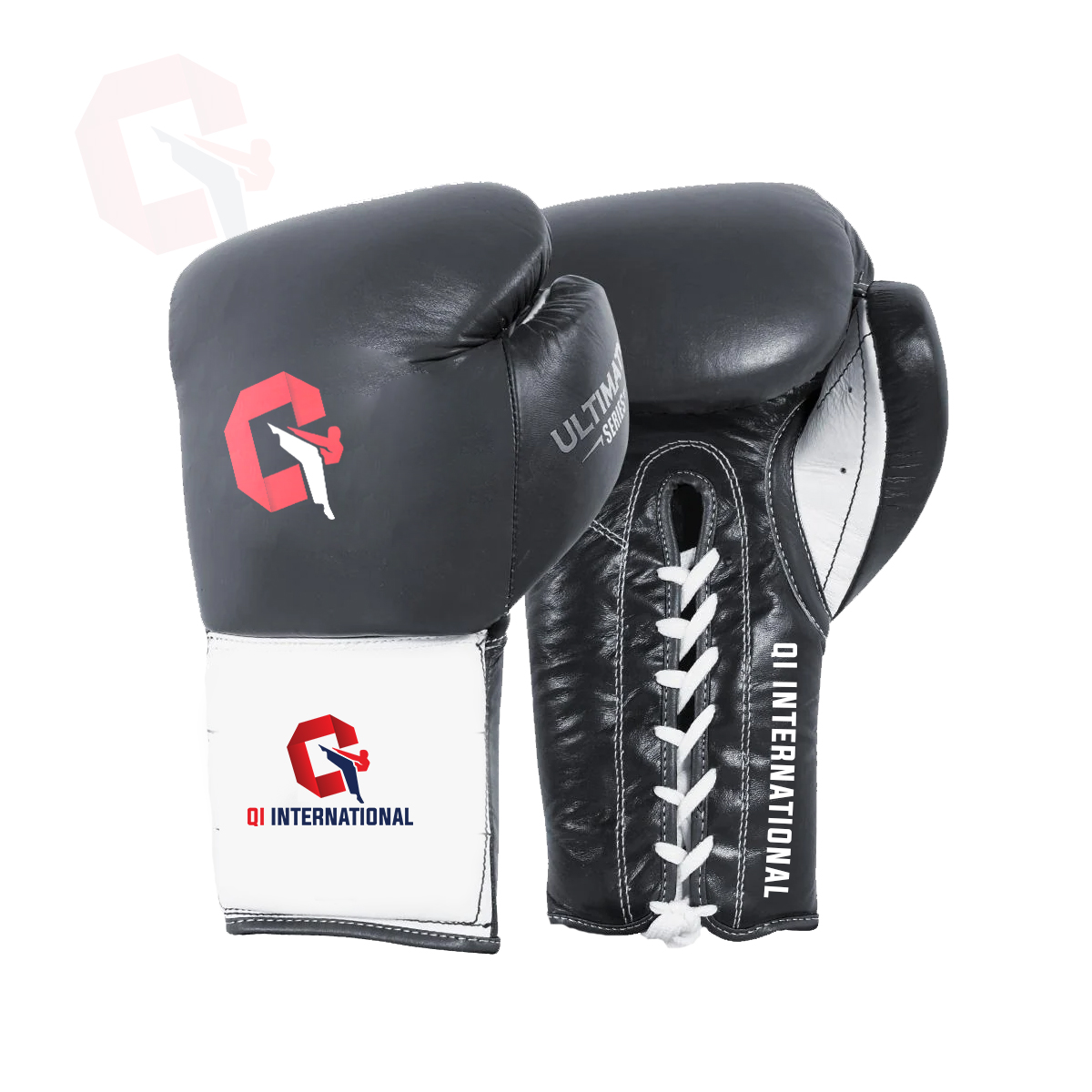 Lace-up boxing glove